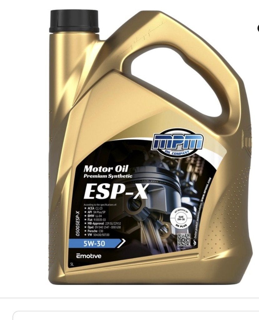 MPM Motorolie 5w30 esp-x  4 L, Enlèvement