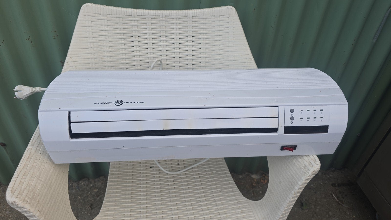wandverwarming en ventilator geen airco, Ophalen, Zo goed als nieuw, 800 watt of meer, Overige typen