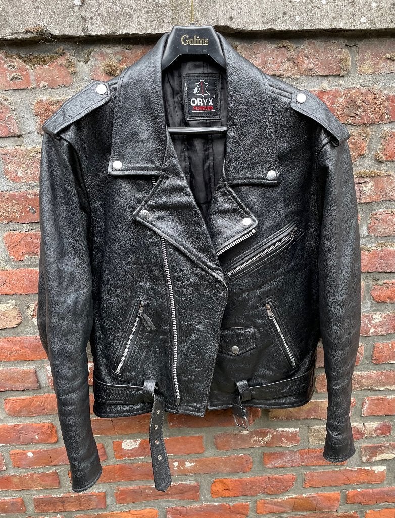ORYX Leather Marlon Brando Biker Motorcycle Jacket, Ophalen of Verzenden, Tweedehands, Heren, Jas | leer