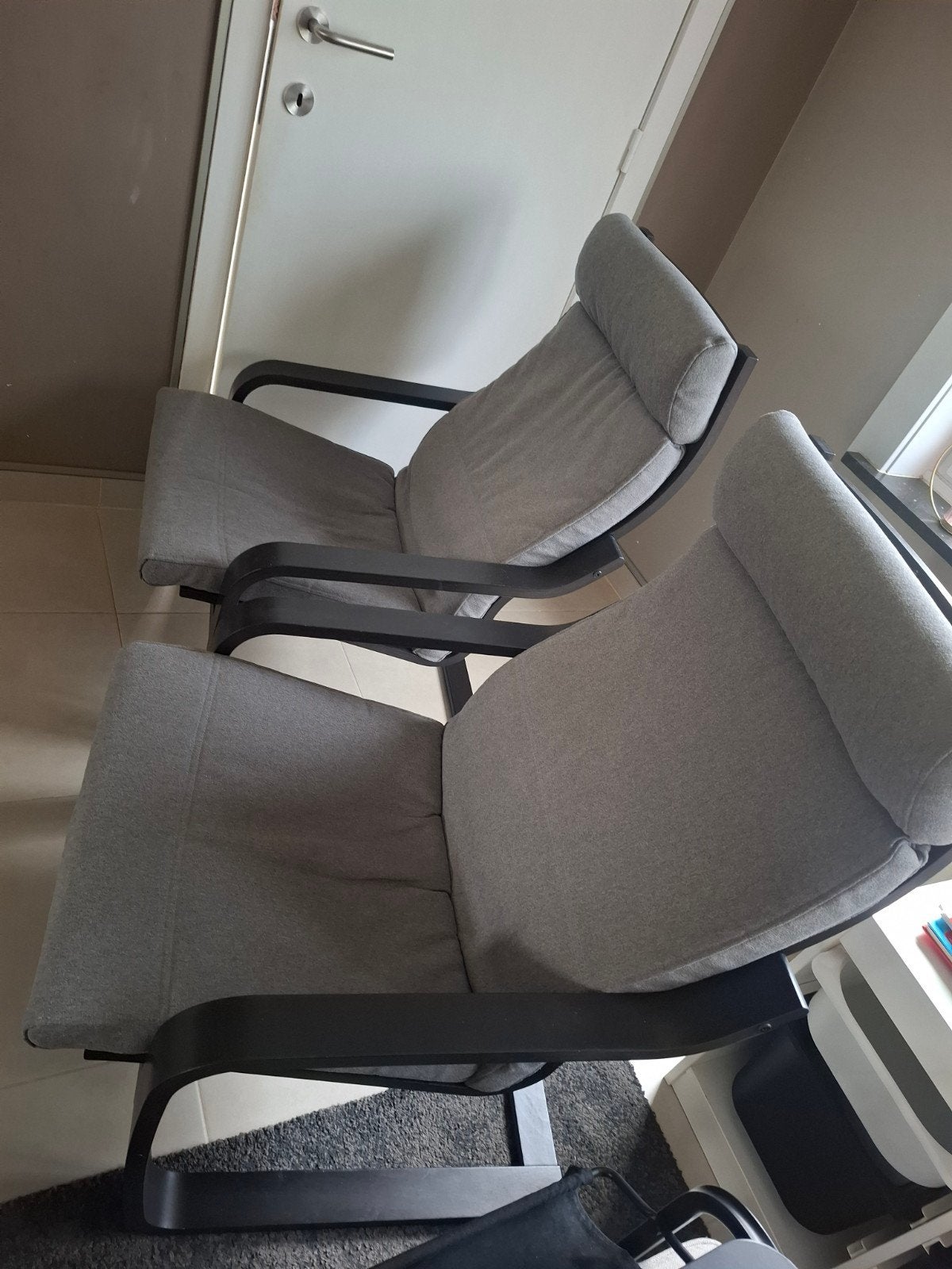 2 Poang stoelen Ikea in goede staat, Enlèvement, Tissus