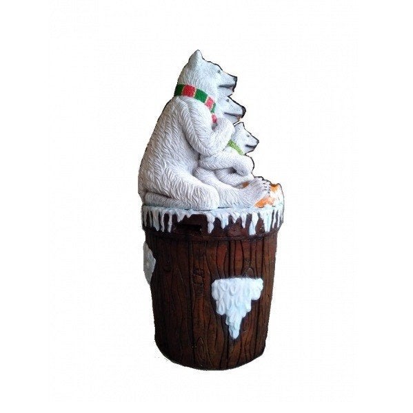 Poubelle Bear Family — Hauteur de la poubelle 118 cm, Enlèvement, Neuf