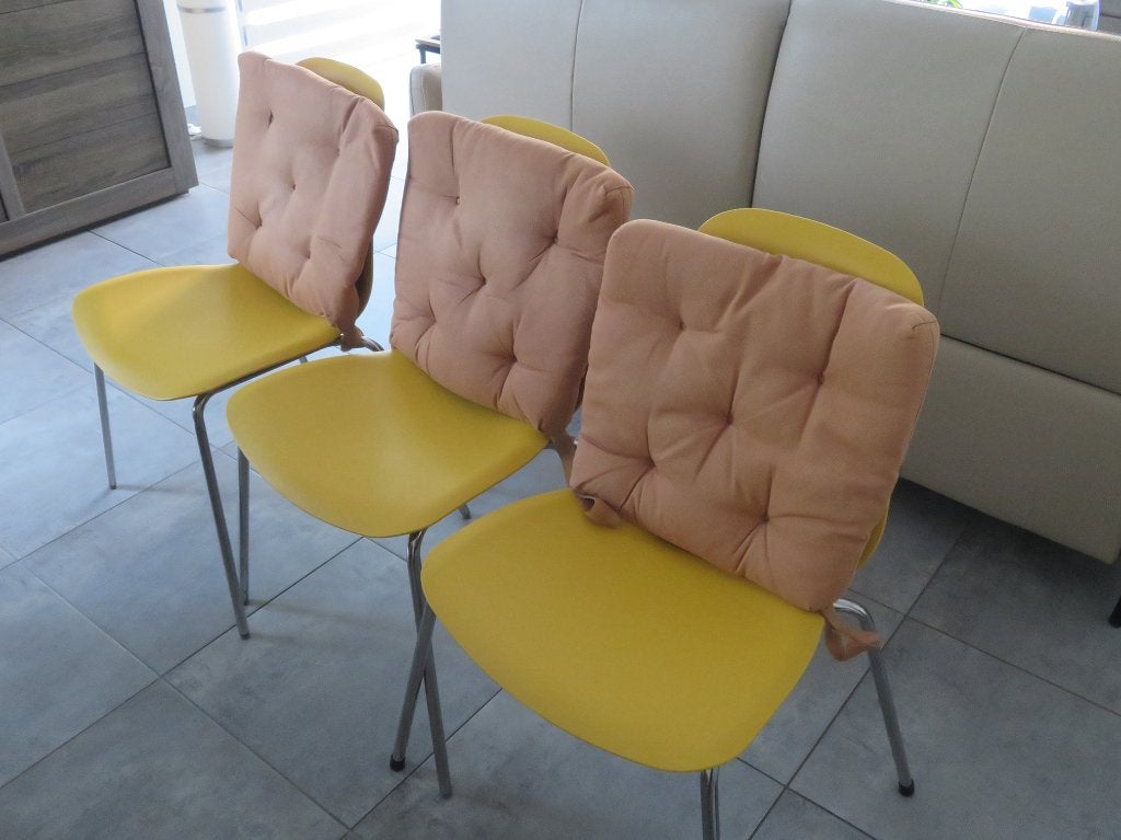 3 CHAISES DE CUISINE, Maison & Meubles, Chaises, Trois, Autres couleurs, Métal, Comme neuf