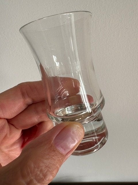 6 Shotglaasjes, Verzamelen, Ophalen of Verzenden, Gebruikt, Borrel- of Shotglas