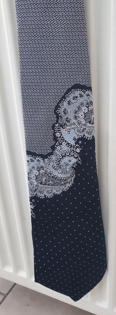 Vintage: stropdas sediana diolen 100% polyester, Kleding | Heren, Stropdassen, Blauw, Sediana, Ophalen of Verzenden, Met patroon