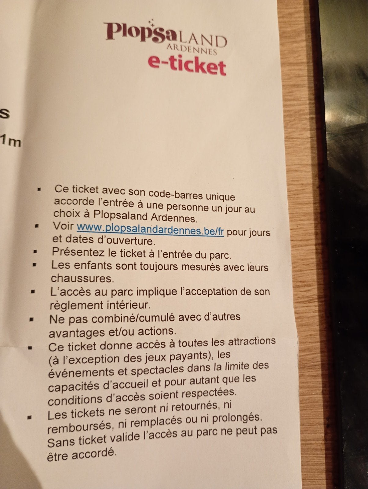 4 entrées pour Plopsaland Ardennes valable jusqu'en 08/27, Tickets & Billets, Trois personnes ou plus, Ticket ou Carte d'accès