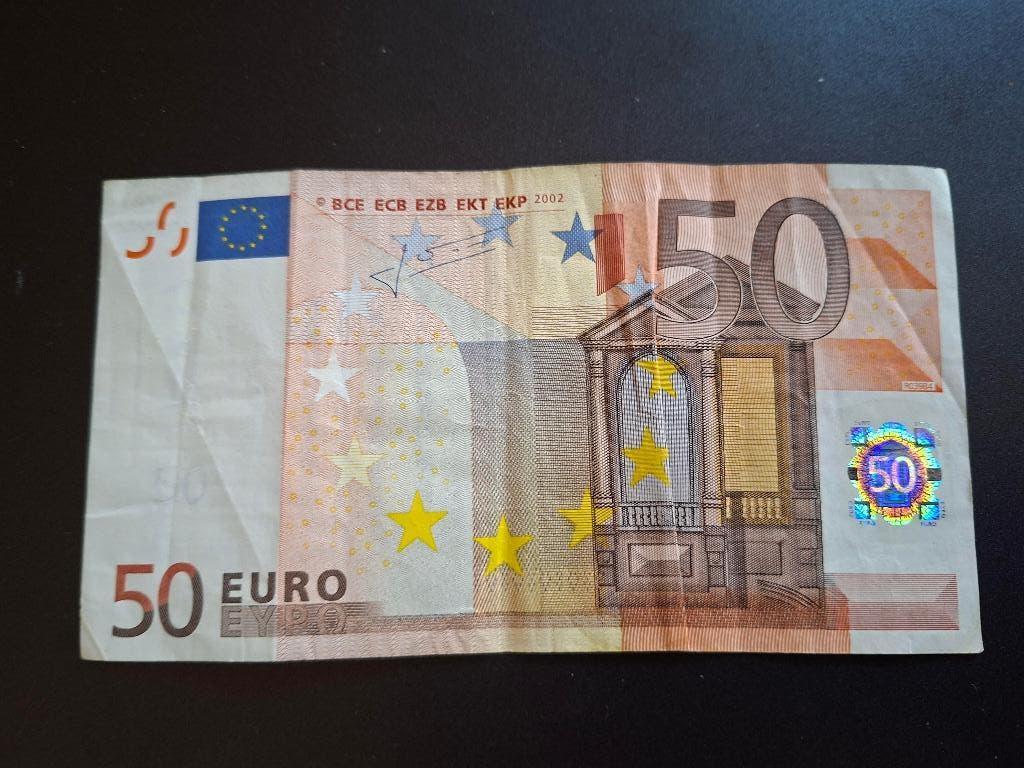 2002 Duitsland 50 euro oude serie Trichet code R039, Postzegels en Munten, Verzenden, Duitsland, 50 euro, Los biljet