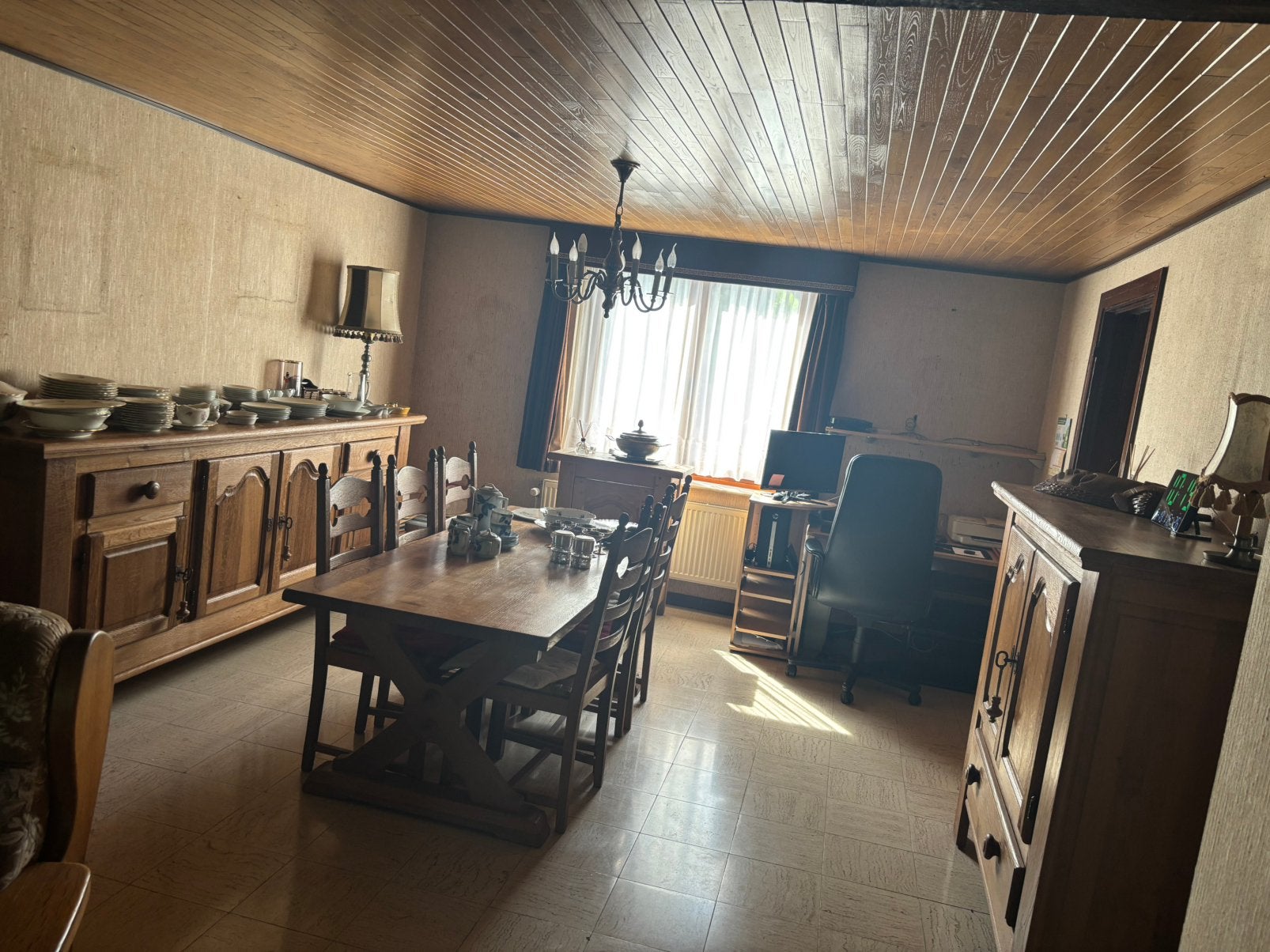 Ensemble salle à manger chêne, Maison & Meubles, Enlèvement
