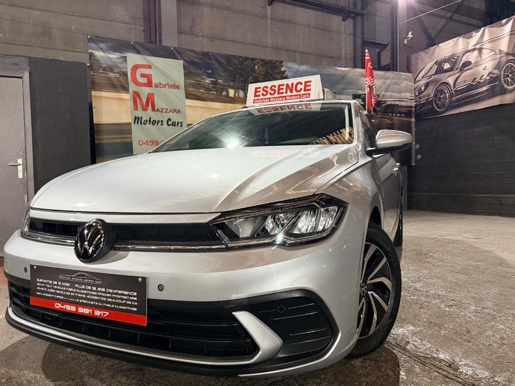 Volkswagen Polo 1.0TFSI LED CarPlay GPS PDC J.A, Autos, Argent ou Gris, Achat, Euro 6, Entreprise