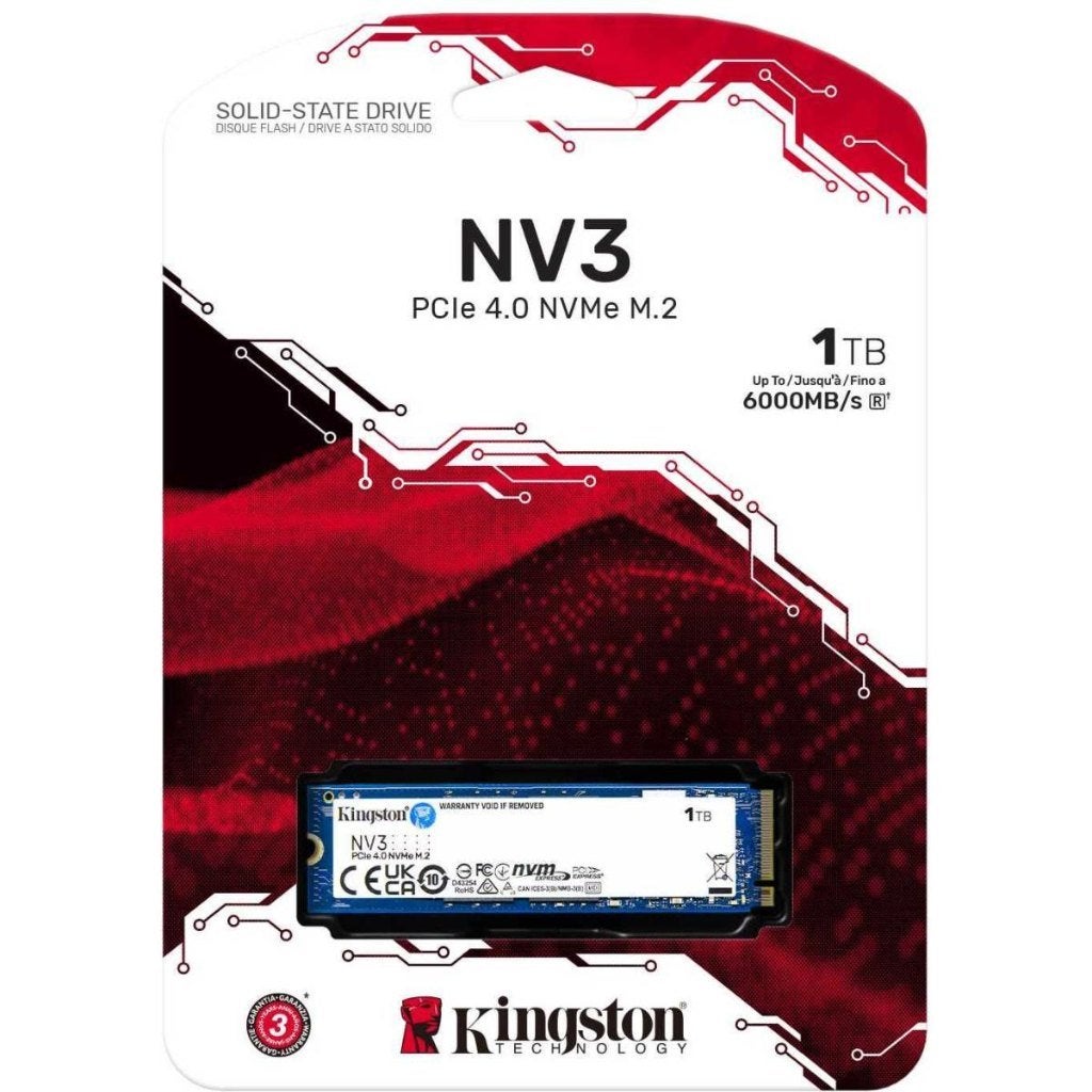 Kingston pcie 4.0 nvme M.2 1tb 6000mb/s, Neuf, Interne, Autres connexions, Laptop
