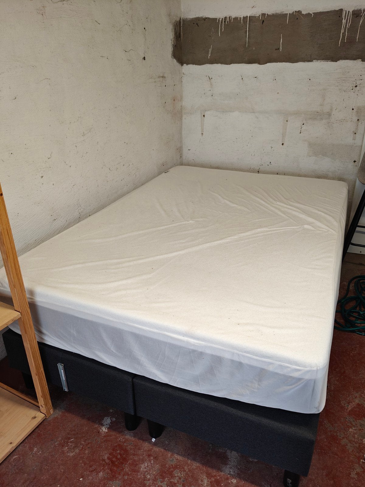 Dubbele matras 140x200 + boxspring, Ophalen, Tweepersoons, 140 cm, Matras