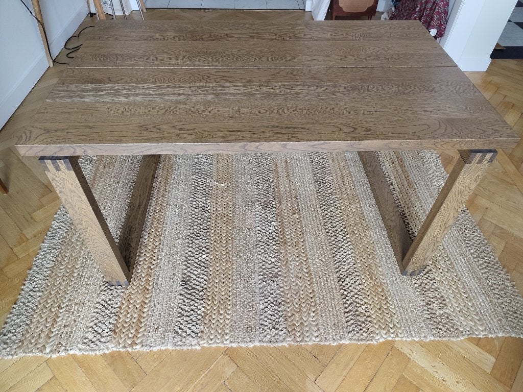 Table à manger MÖRBYLÅNGA (Ikea), 100 à 150 cm, Quatre personnes, Moderne bois, Comme neuf