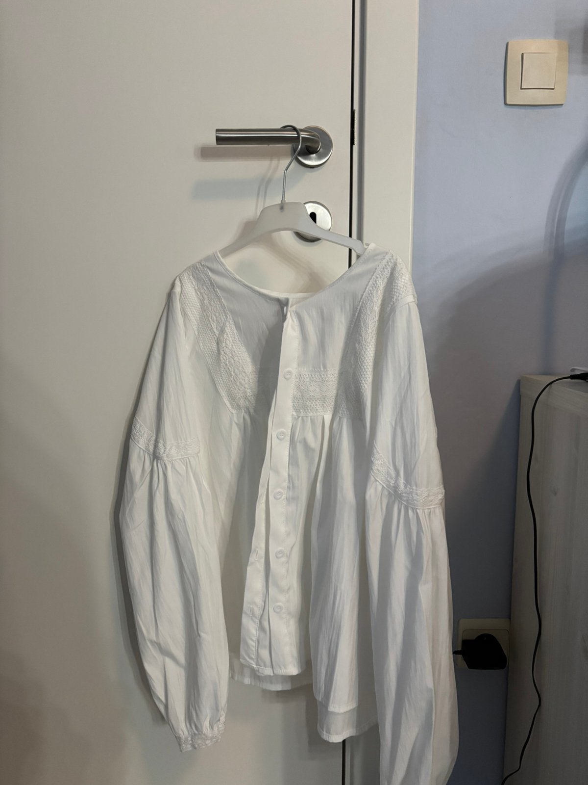 Witte blouse te koop, Kleding | Dames, Blouses en Tunieken, Ophalen of Verzenden, Maat 38/40 (M)