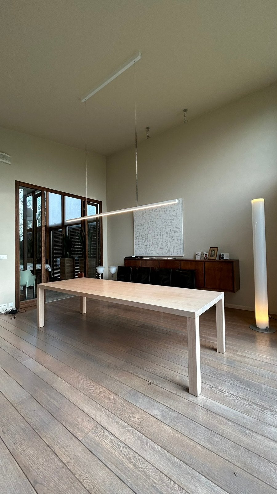 Prachtige houten eettafel, Ophalen, Gebruikt, 50 tot 100 cm, Eikenhout