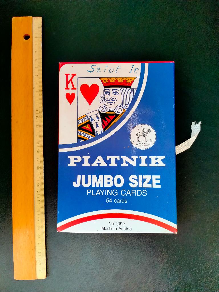 Speelkaarten jumbo size, Ophalen of Verzenden, Zo goed als nieuw, Speelkaart(en)