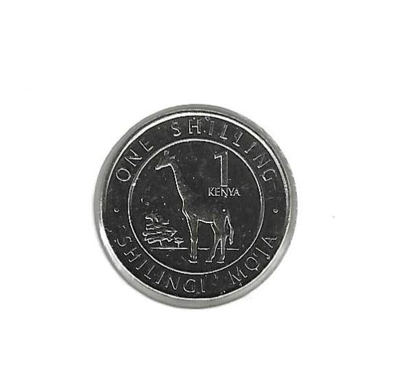 Kenia, 1 Shilling 2018, Giraf., Ophalen of Verzenden, Overige landen, Losse munt