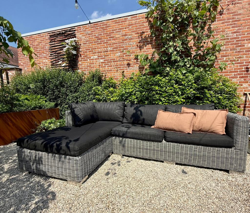 Wicker loungeset, Enlèvement, Utilisé, Osier, Sets de jardin