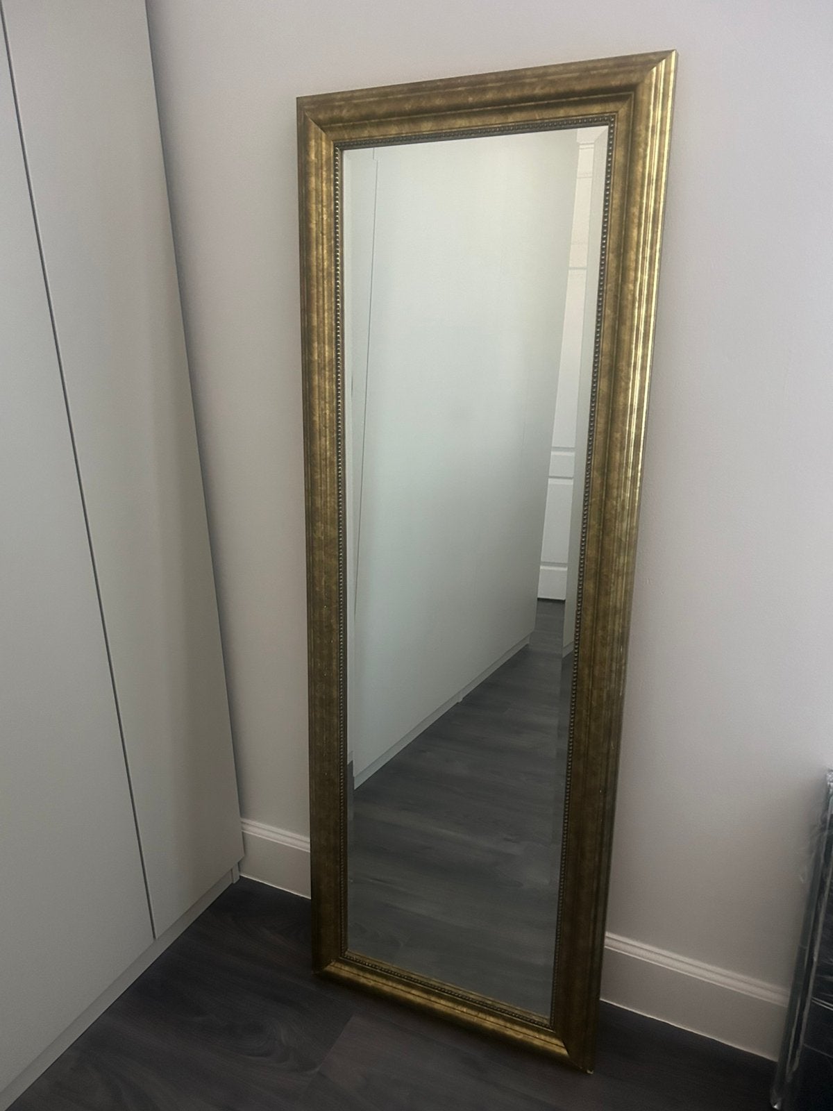 Spiegel ikea levanger gold brushed (50x140cm), Huis en Inrichting, Woonaccessoires | Spiegels, Ophalen, Zo goed als nieuw