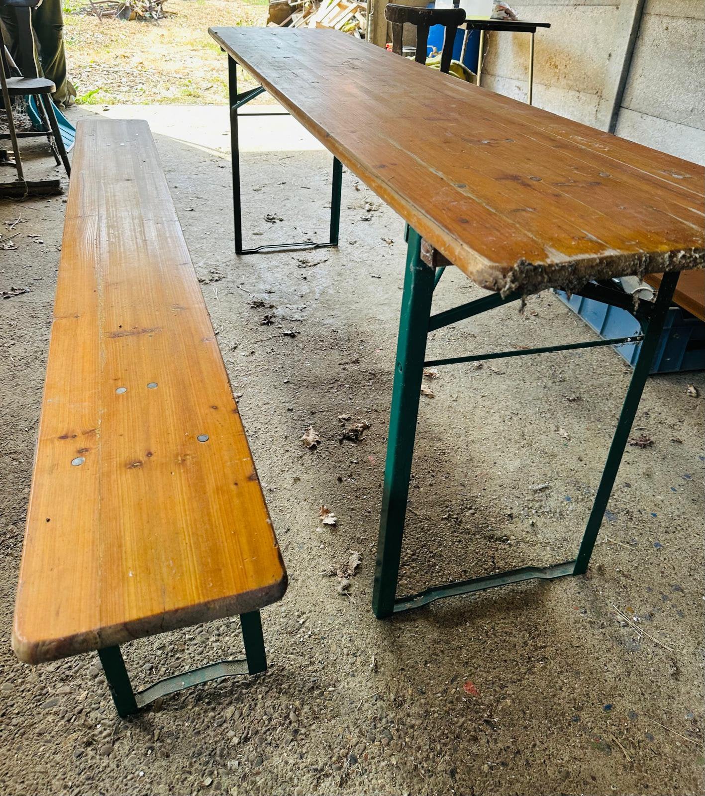 Twee banken met tafel, Ophalen, Zo goed als nieuw, Inklapbaar