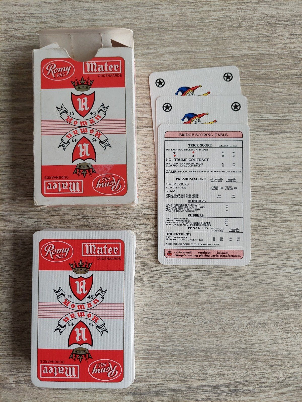 speelkaarten romy pils, Collections, Enlèvement ou Envoi, Comme neuf, Carte(s) à jouer
