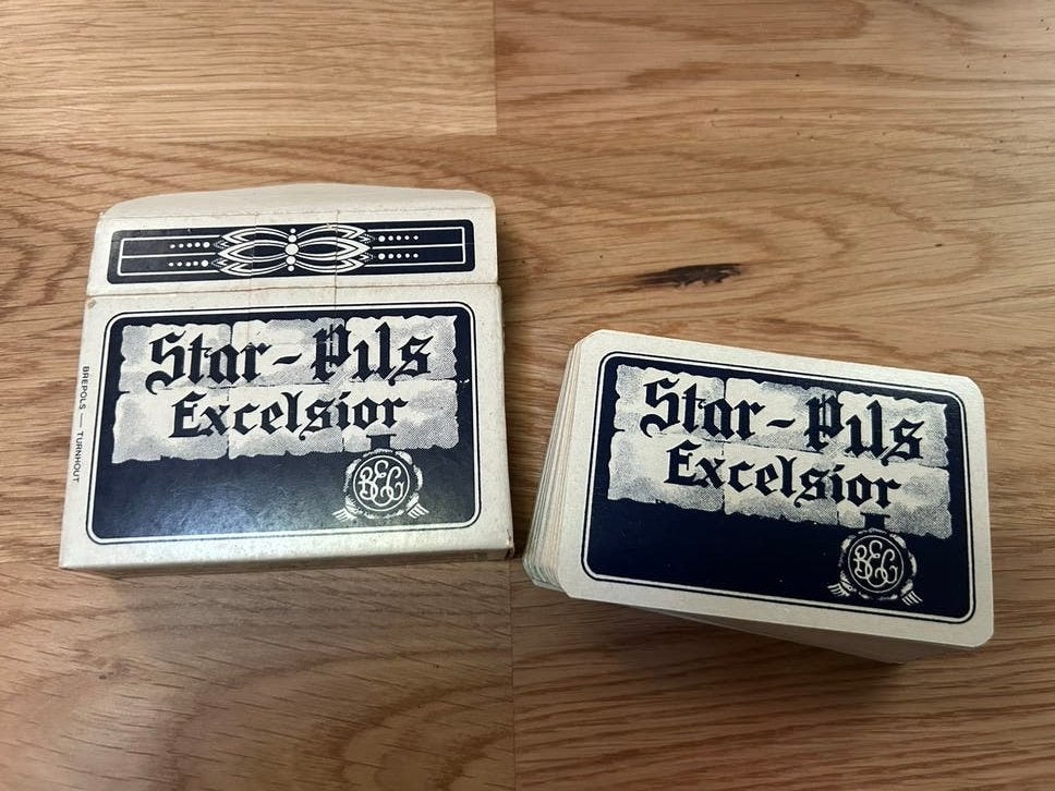 Star Pils Excelsior vintage kaartspel bier brouwerij, Ophalen of Verzenden, Gebruikt