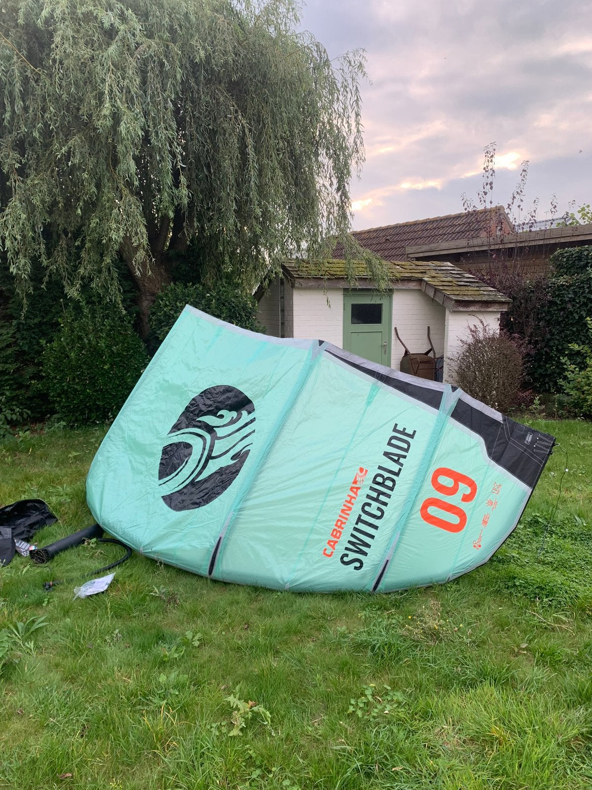 Cabrinha Switchblade 9m 2022 blue/orange, Watersport en Boten, Ophalen, Zo goed als nieuw