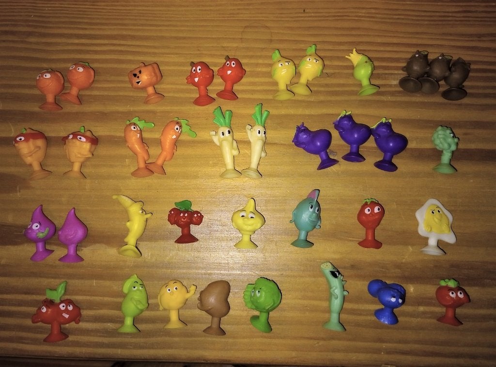 ALDI / LIDL - figurines Stikeez " Fruits et Légumes", Enlèvement, Comme neuf