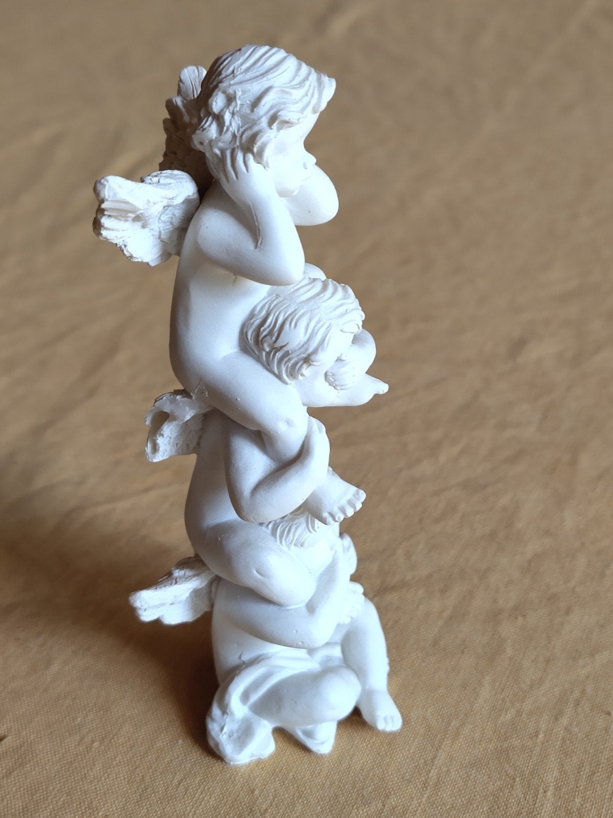 3 engeltjes 'horen-zien-zwijgen', Antiek en Kunst, Ophalen of Verzenden, Wit