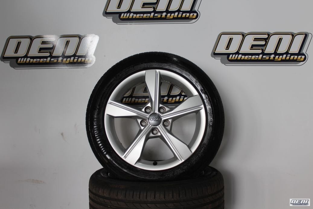 17" Audi A4 originele velgenset 8W0601025EH, Autos : Pièces & Accessoires, Pneus & Jantes, Pneus et Jantes, Pneus été, 17 pouces
