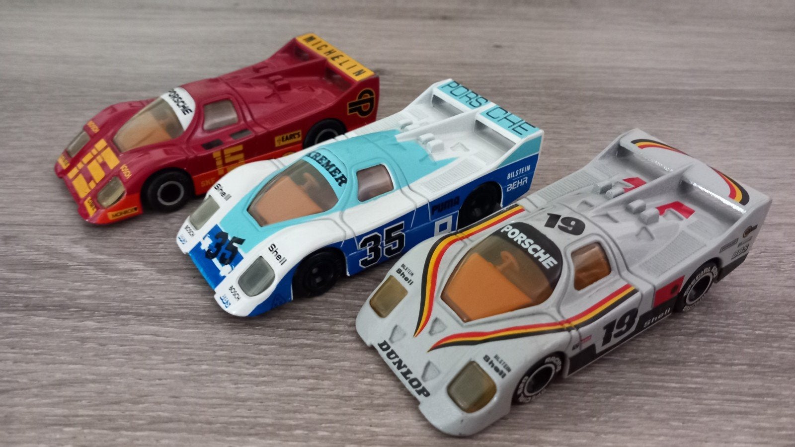 Set 3 Vintage Matchbox Specials Porsche 1:40 ( jaren 80 ), Ophalen, Zo goed als nieuw, Auto, Matchbox