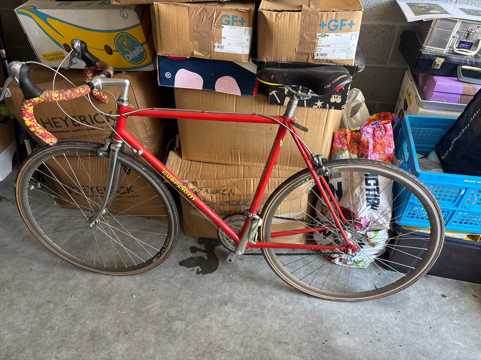 Guercotti racefiets, Ophalen