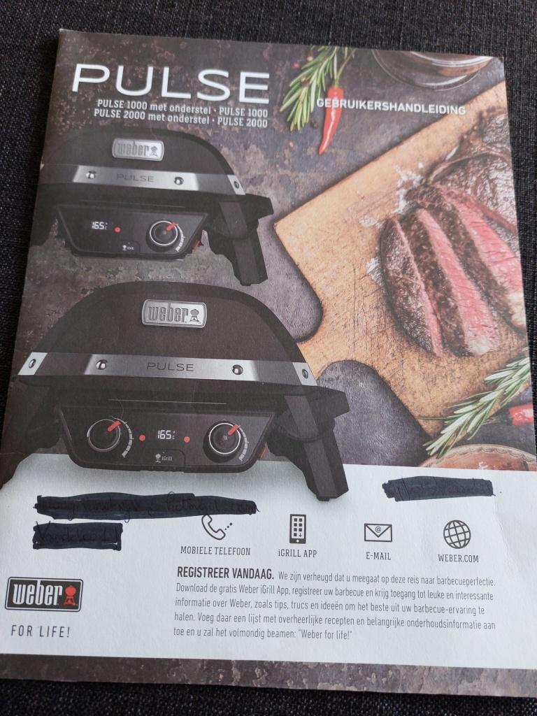 Elektrische bbq, Tuin en Terras, Ophalen, Nieuw, Weber