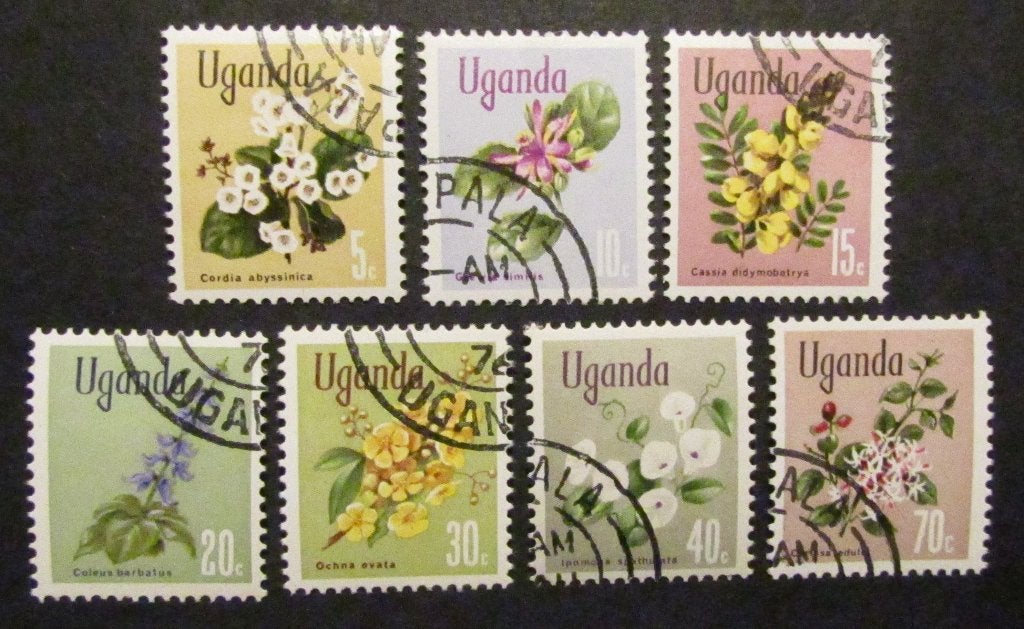 Oeganda deel serie postzegels 1969 gestempeld, Postzegels en Munten, Postzegels | Afrika, Ophalen of Verzenden, Overige landen
