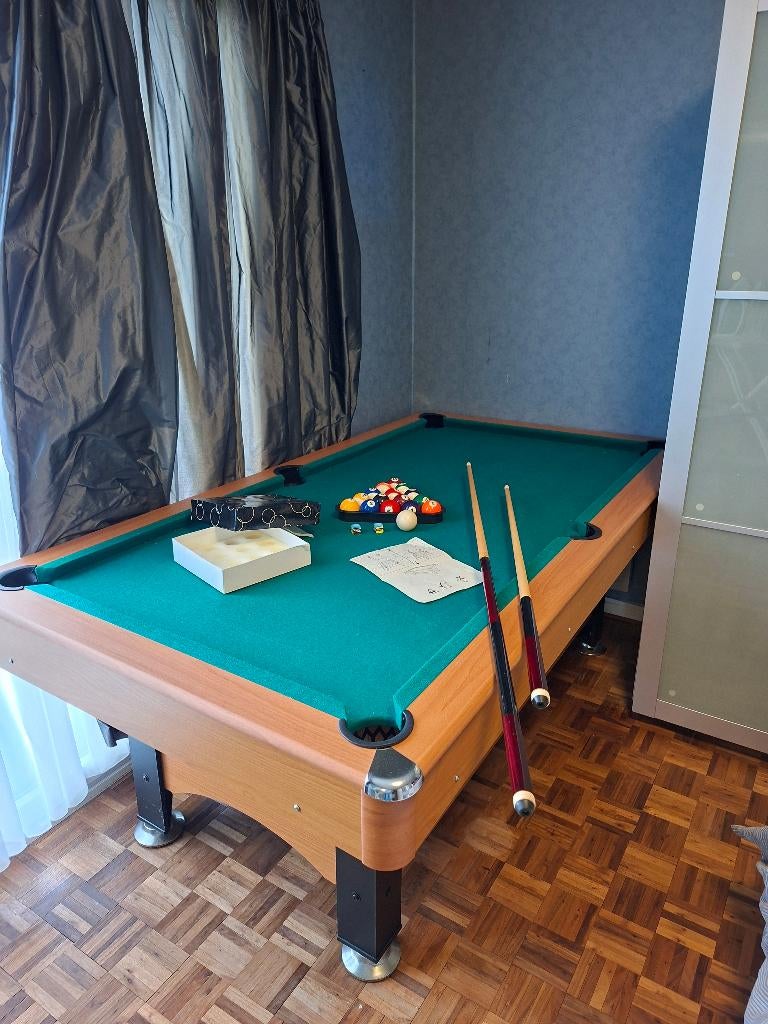 Table de billard à vendre/table de billard à vendre, Trois ou quatre joueurs, Enlèvement, Comme neuf, Overig