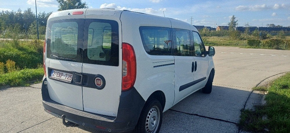 Fiat Doblo Maxi Diesel 2017, Auto's, Voorwielaandrijving, Stof, Wit, Particulier