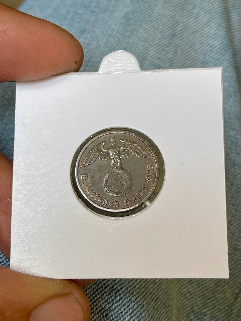 Allemagne 2 pfennige 1937 F, Ophalen, Losse munt