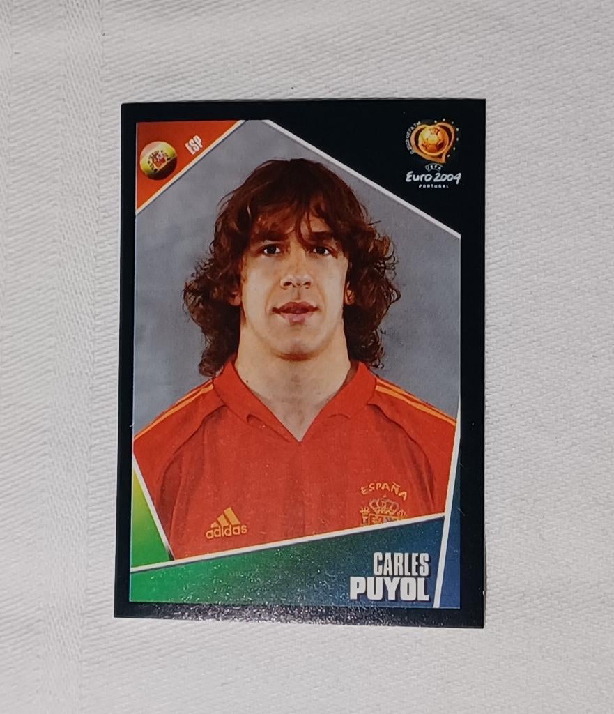 Autocollant Carles Puyol - Euro 2004, Enlèvement ou Envoi, Comme neuf, Autocollant