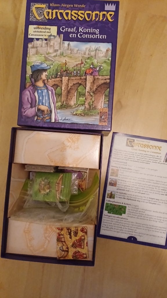 bordspel 999 games Carcassonne Graaf Koning Consorten, Hobby en Vrije tijd, Een of twee spelers, Ophalen of Verzenden, Nieuw, 999 games