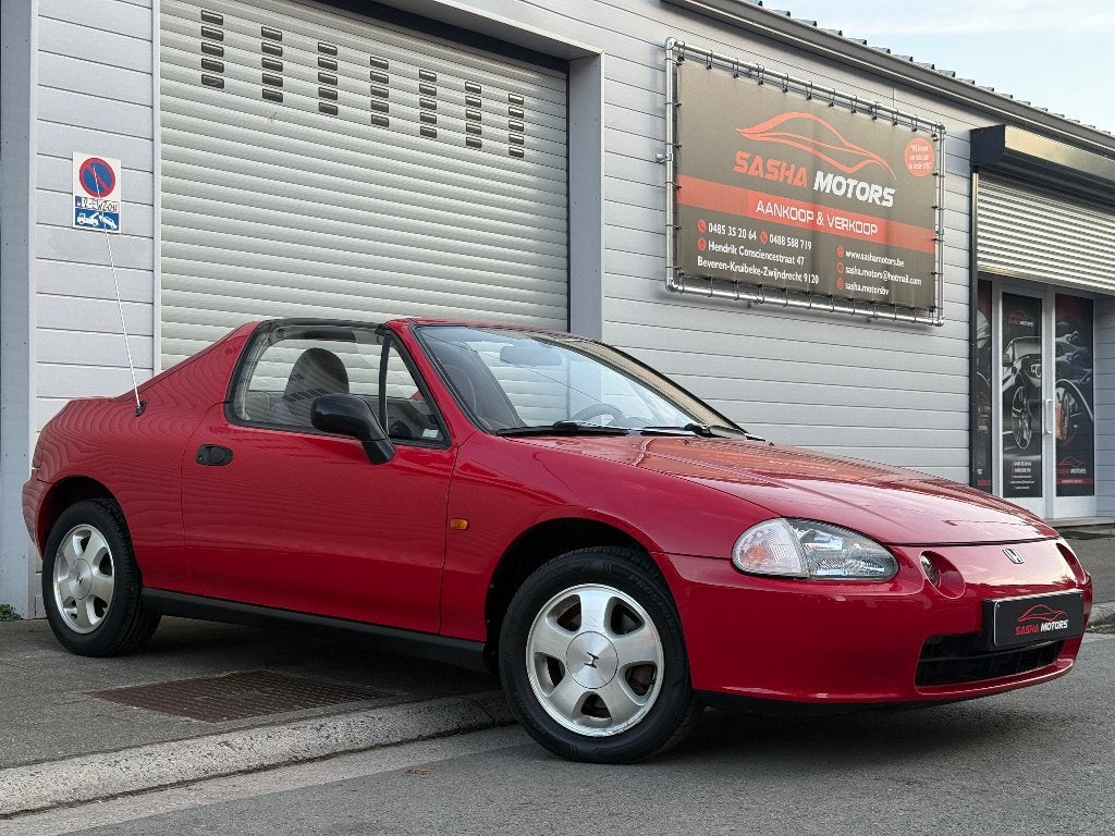 Honda CRX Del Sol 1.6 Benzine V-Tec | Automaat | 102.000 KM, Auto's, Stof, Zwart, Cabriolet, Bedrijf