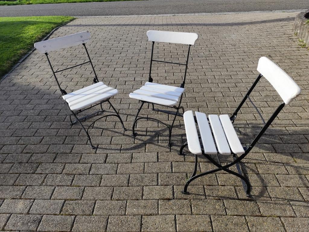 Lot de 3 chaises bistrot ( Très solide), Jardin & Terrasse, Enlèvement ou Envoi
