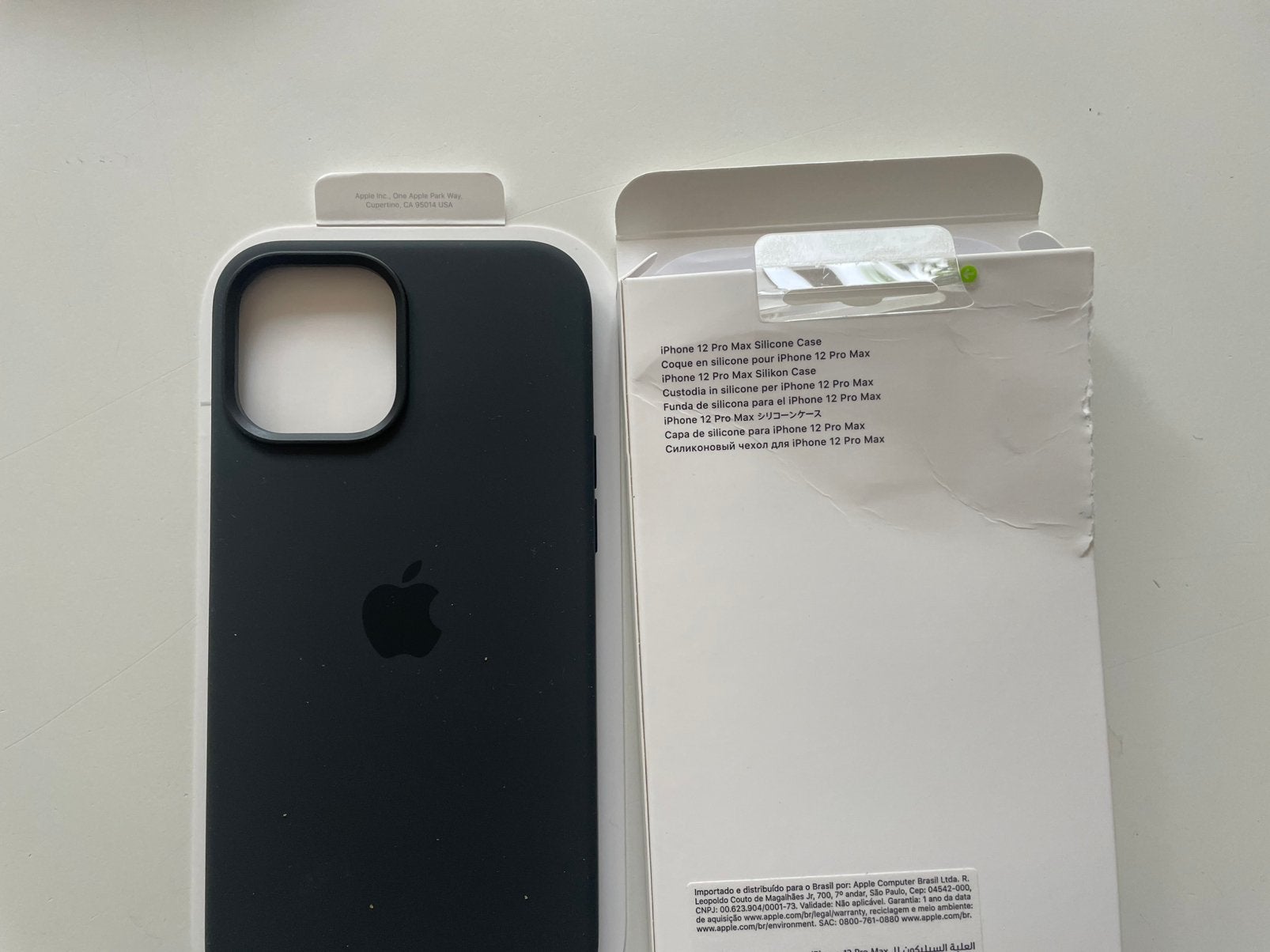 Originele Apple Hoes 12 Pro Max NIEUW, Telecommunicatie, Verzenden, Nieuw, Zwart, IPhone 12 Pro