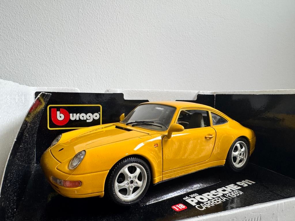 Diecast Porsche 911  1:18, Ophalen of Verzenden, Zo goed als nieuw