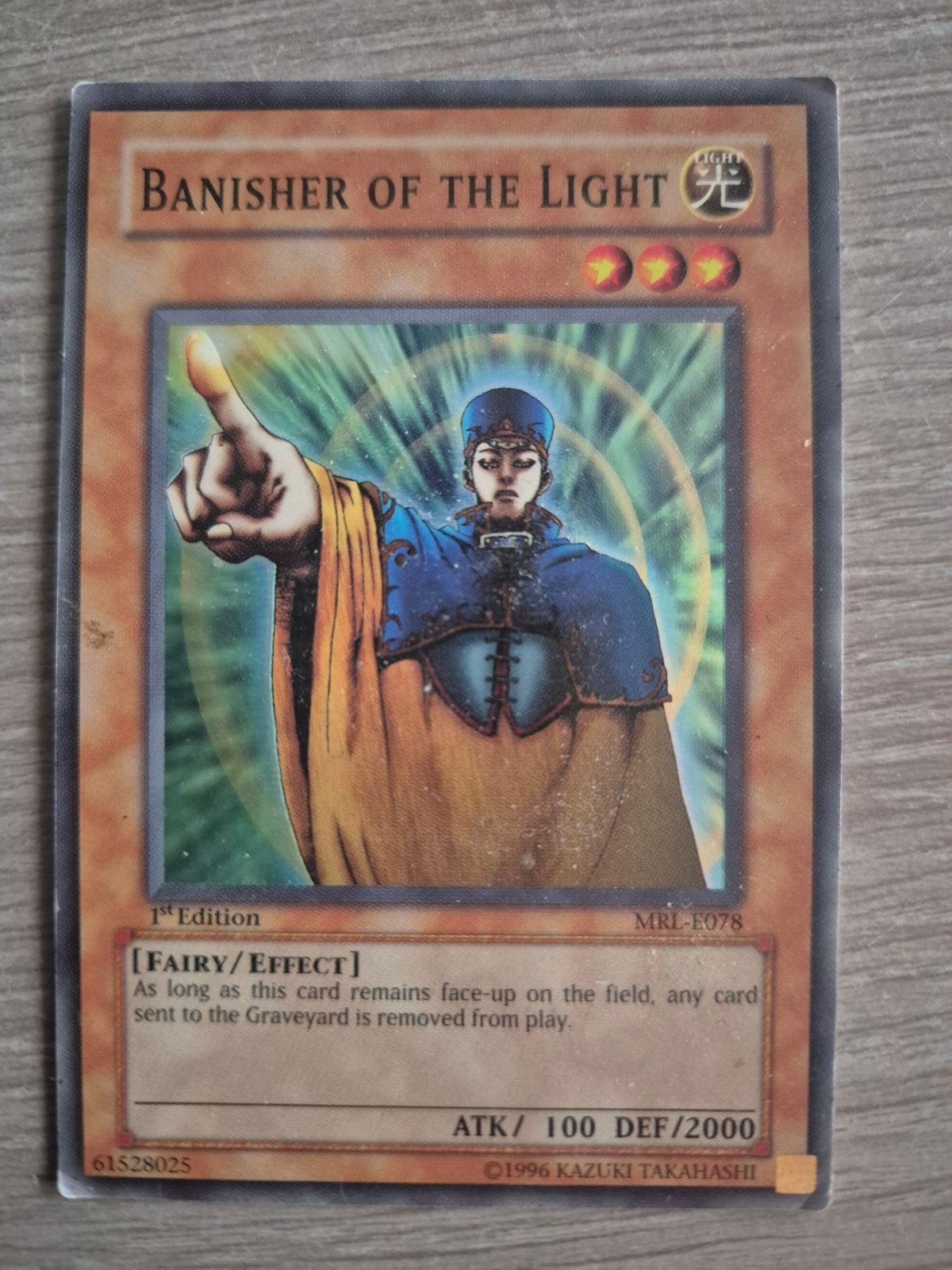 Banisher of the Light Holo Yu Gi Oh kaart, Enlèvement ou Envoi, Comme neuf, Cartes en vrac, Foil