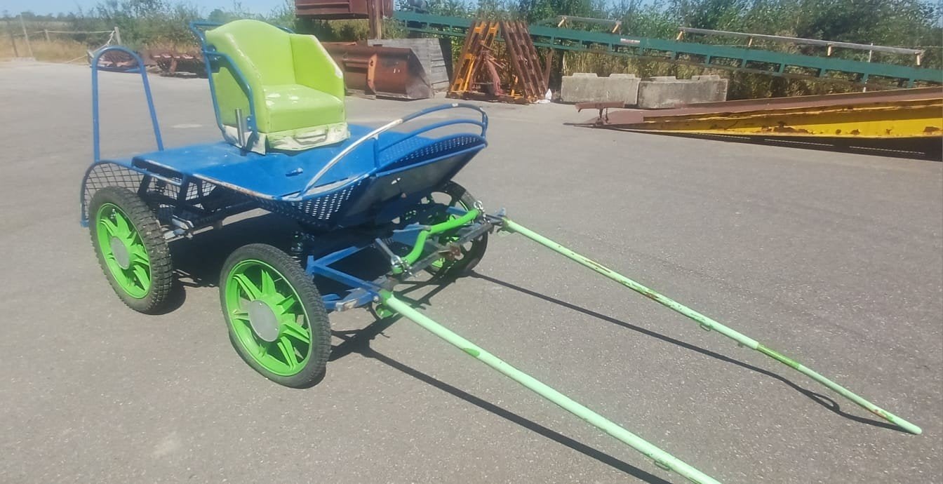 marathon wagen koets pony enkel en dubbel span, Dieren en Toebehoren, Gebruikt, Marathonwagen, Pony