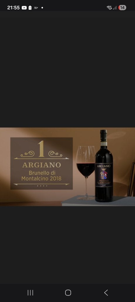 Brunello di Montalcino Argiano 2018, Collections, Neuf, Enlèvement ou Envoi, Pleine, Vin rouge