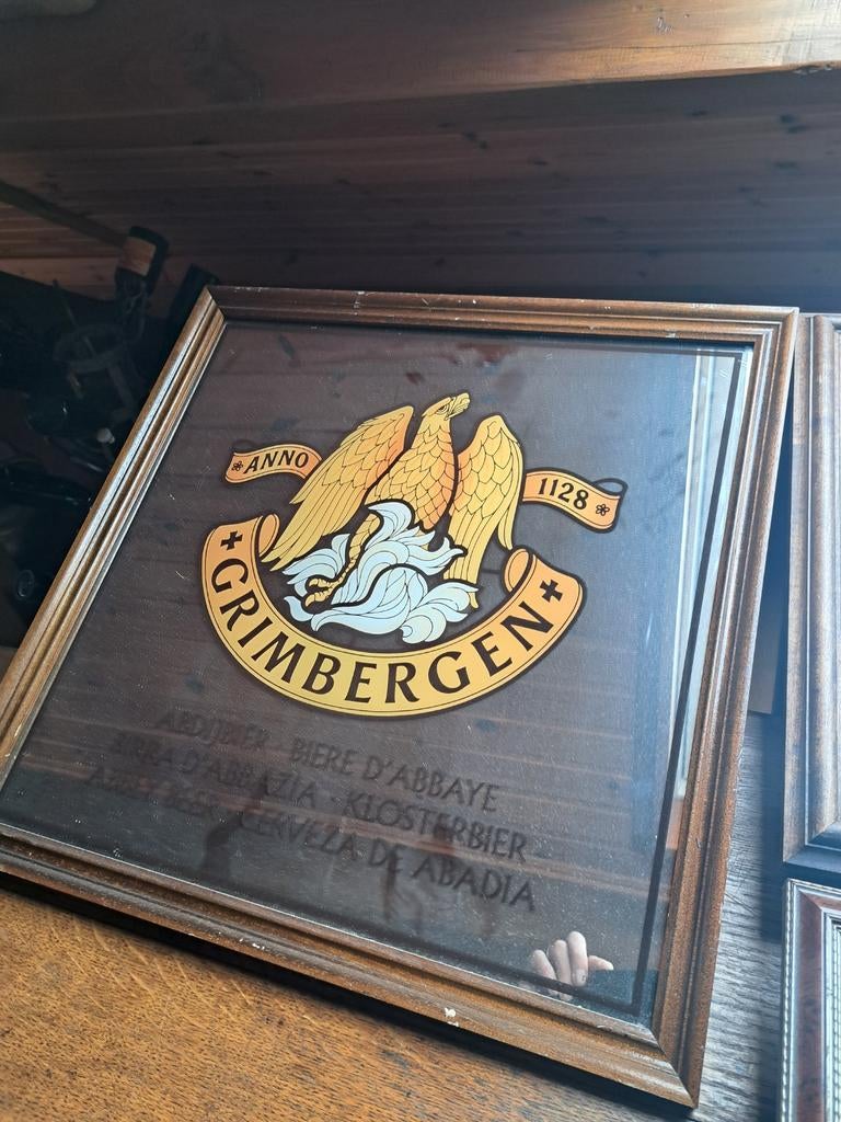 Drie spiegels met bierreclame, Verzamelen, Biermerken, Ophalen