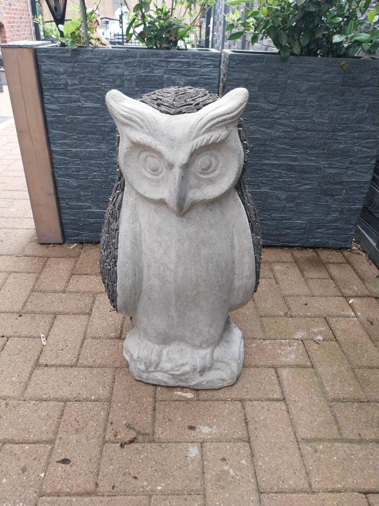 Tuinbeeld uil, Tuin en Terras, Ophalen, Zo goed als nieuw, Overige materialen