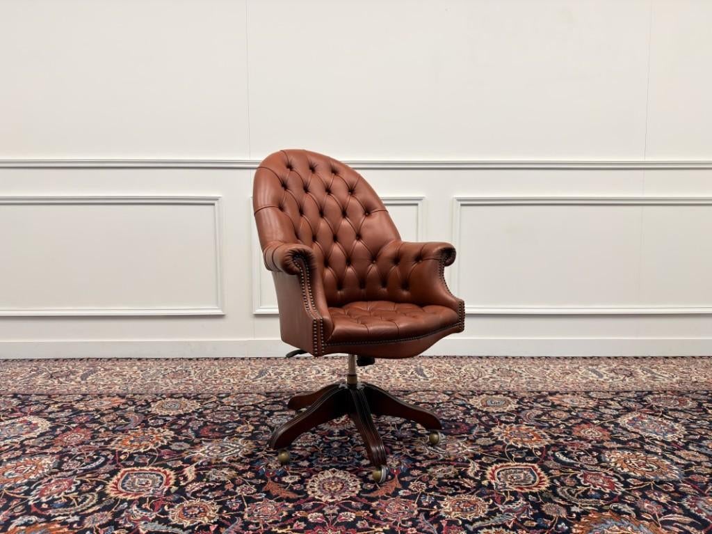 Klassiek Engels Wade Chesterfield Bureaustoel, Ophalen