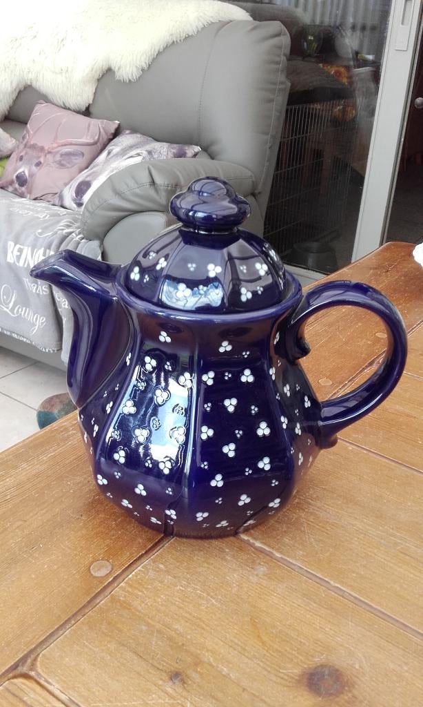Vintage theepot Gmundner keramiek uit Oostenrijk, Enlèvement ou Envoi