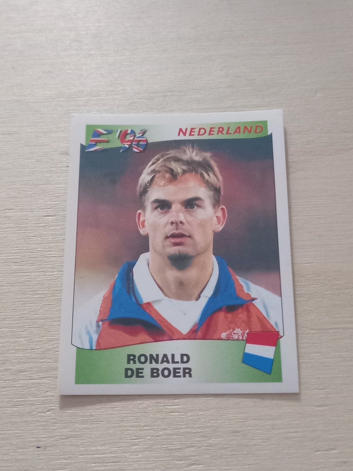 Panini Euro 1996 - Nr. 85 - Ronald de boer, Ophalen of Verzenden, Nieuw, Sticker