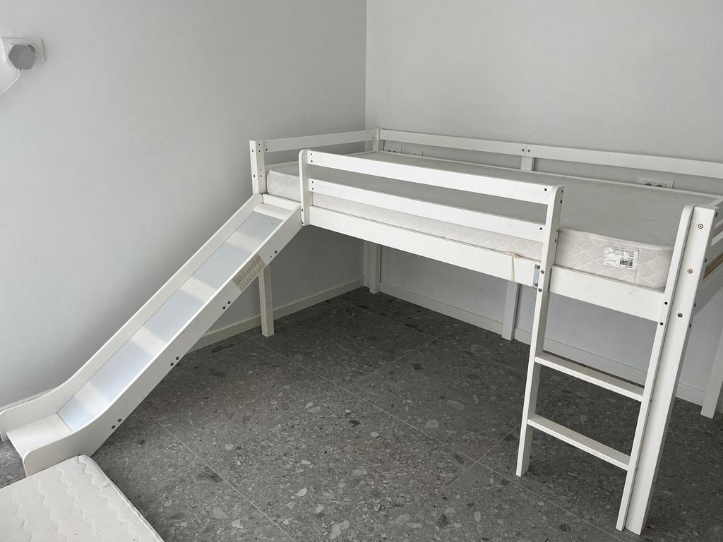 Lit mezzanine pour enfant 1 personne plus matelas, Maison & Meubles, Chambre à coucher | Lits superposés & Lits mezzanines, 90 cm